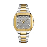 ساعة رجالي لويس ريفال 3307 لونين ذهبي ميناء رصاصي