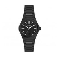 ساعة رجالي بسوار ستانلس ستيل مقاوم للمياه اسود كام...