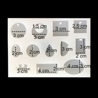 358 - قالب سيلكون مجموعة تعليقات