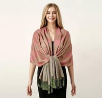 الشال الكشميري بينك ماتشا | Scarf