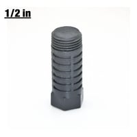 سدة اختبار بلاستيك 1/2 بوصة أسود