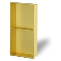 رف تخزين جداري مزوج ذهبي تصميم مدمج من الفولاذ الك...