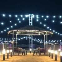 عقد انارة زينة 10 متر 10 لمبات هولدر ووتر بروف