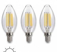 لمبة بلح ليد (4) وات أبيض شفاف E14 - نورس