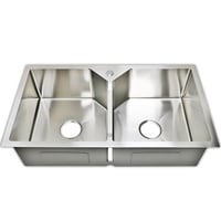 حوض مجلى مزدوج ستانلس ستيل