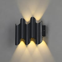 مصباح حائط خارجي ليد موديل اب داون 5 عدسات أصفر