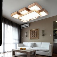 ثريا لطش ليد فاخرة موديل خشبي