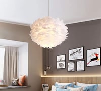 مصباح متدلٍّ للسقف على شكل ريش