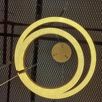 ثريا علاقي فاخرة ستايل حلقات 3 إضاءات مختلفة