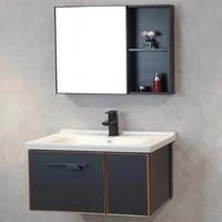 مغسلة دولاب المنيوم مع مرايا 80 سم 80-9660