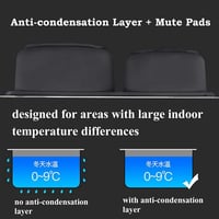 حوض مجلى مطبخ ستيل للرخام حوضين