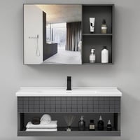 مغسلة دولاب المنيوم مع مرايا 80 سم 80-23092