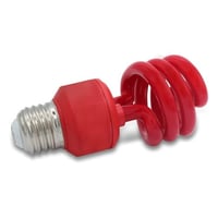 لمبة حلزوني حمراء بقدرة 15 واط