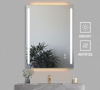 مرآة حائط مضيئة مميزه تعمل باللمس