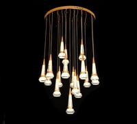 ثريا كريستال علاقي فاخرة 3 إضاءات مختلفة