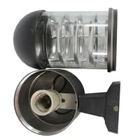 فانوس جدار اسود كلاسيك بقاعدة E27