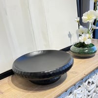 تقديمة سيراميك اسود القطر 24سم