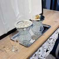 طقم مبخرة كرستال تركي