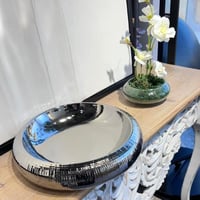 تقديمة سيراميك فضي القطر27سم