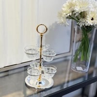 حامل فناجيل مع ذهبي