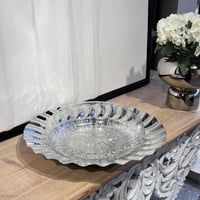 تقديمة ستيل صحن كرستال