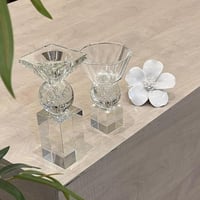 طقم مبخرة كرستال تركي شفاف 1