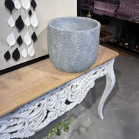 مركن سيراميك رمادي