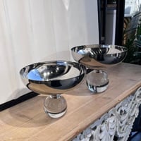 تقديمة ستيل قاعدة كرستال