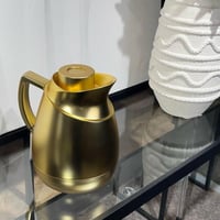 ترمس فردي 1 لتر ذهبي مطفي