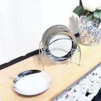 طقم صحون ابيض