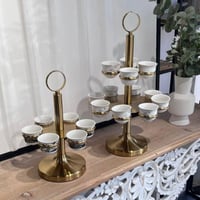 حامل فناجيل ذهبي