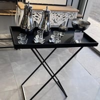 طاولة ضيافة ارتفاع 80سم القطر 80*40سم