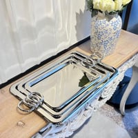 طقم صينية ستيل نيكل