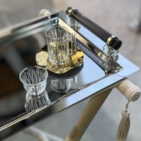 طقم بيالات وفناجيل 6اشخاص ذهبي تركي