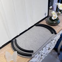 طقم صينية جلد فاخرة