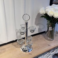 حامل فناجيل تركي فضي