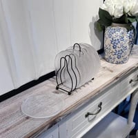 طقم ستاند مع 6 صحن صغير