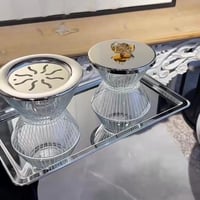 طقم مبخرة كرستال تركي