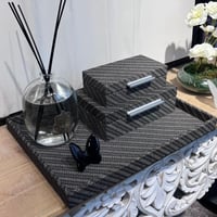 طقم صندوق قماش فاخر