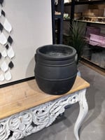 مركن سيراميك اسود مطفي