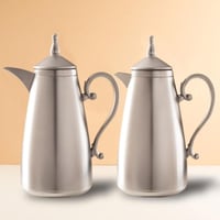 طقم ترامس ليان فضي مطفي