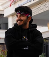 ربطة رأس باور - وردي و اسود