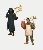 ستيكرات طباعة على الملابس - شخصيات الغابة