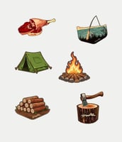 ستيكرات طباعة على الملابس - الغابة