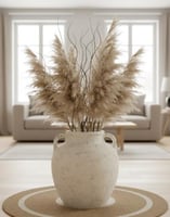 فازة فخار لون سكري عتيق