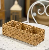 سلة تنظيم خوص طبيعي