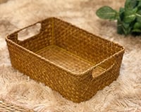 طقم سلال راتان طبيعي