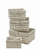 سلال تخزين لون ابيض