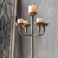 شمعدان حديد انتيك