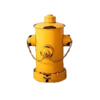 سلة مهملات شكل طرمبة اطفاء حديد